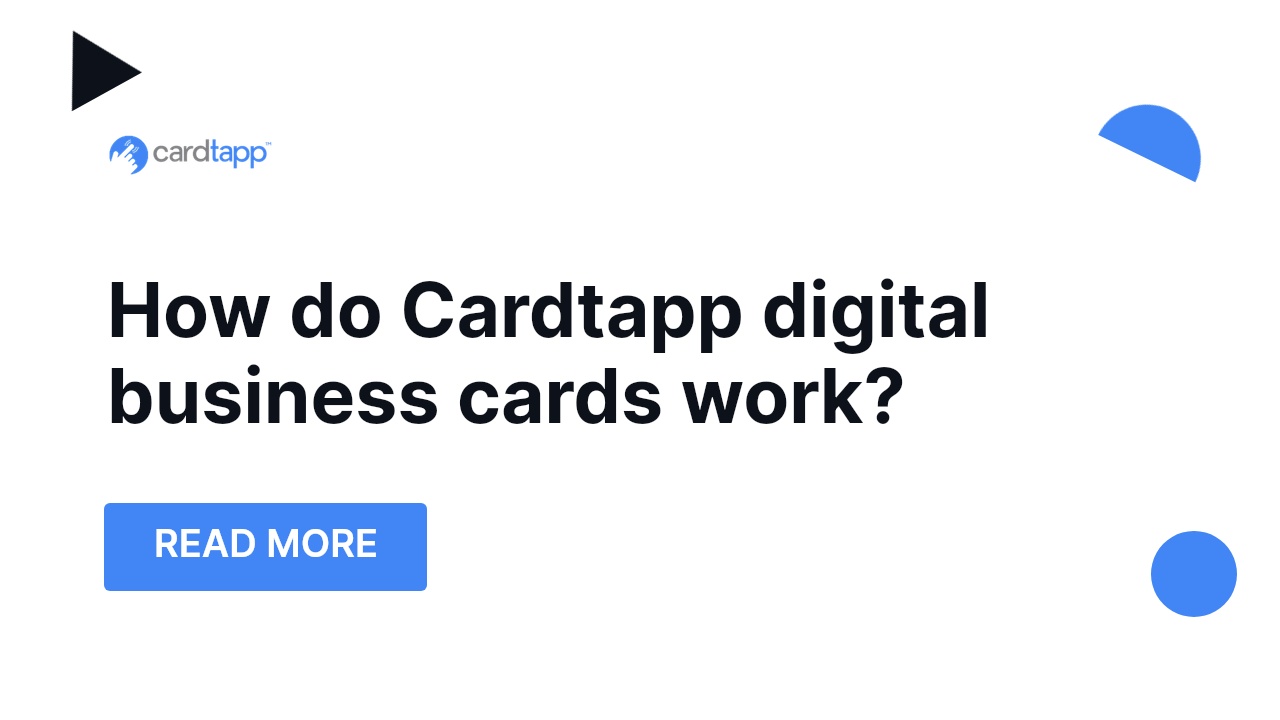 How do digital business cards work? Cardtapp